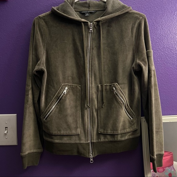 Banana Republic Women's Velour Hoodie jacket - Picture 5 of 5